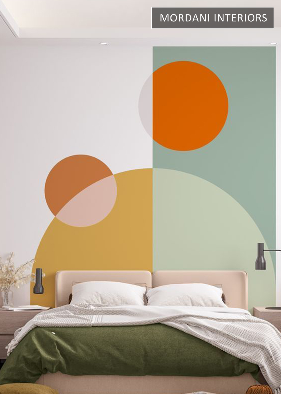 Orbit abstract mural Wallpaper